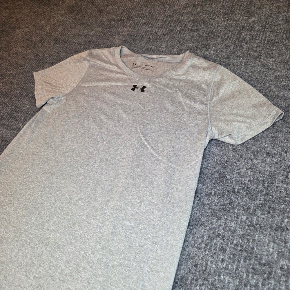 Under‎ Armour HeatGear Loose Fit T Shirt Gray XS TP ECH Short Sleeve Athletic